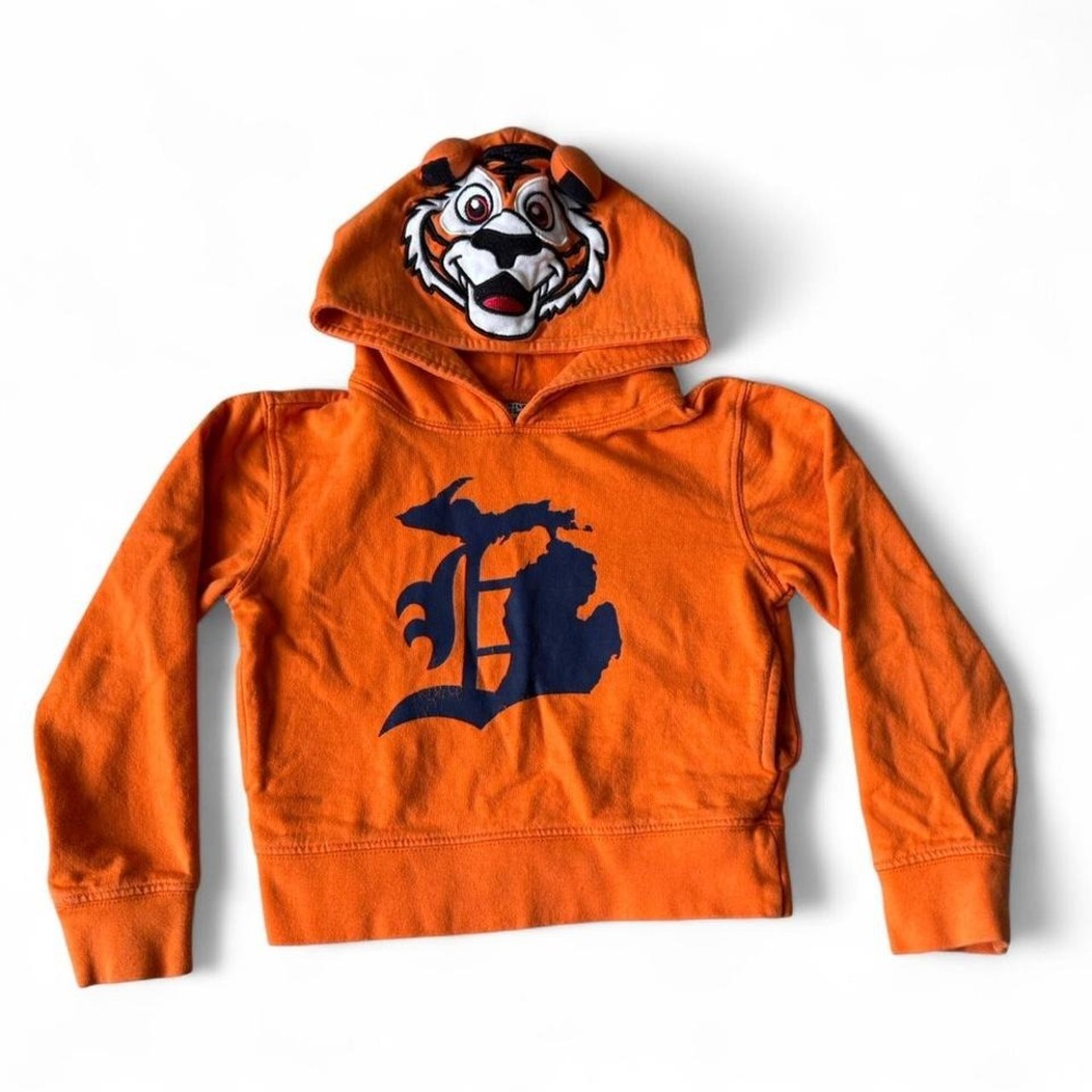 Kids Detroit Tigers Orange Hoodie
